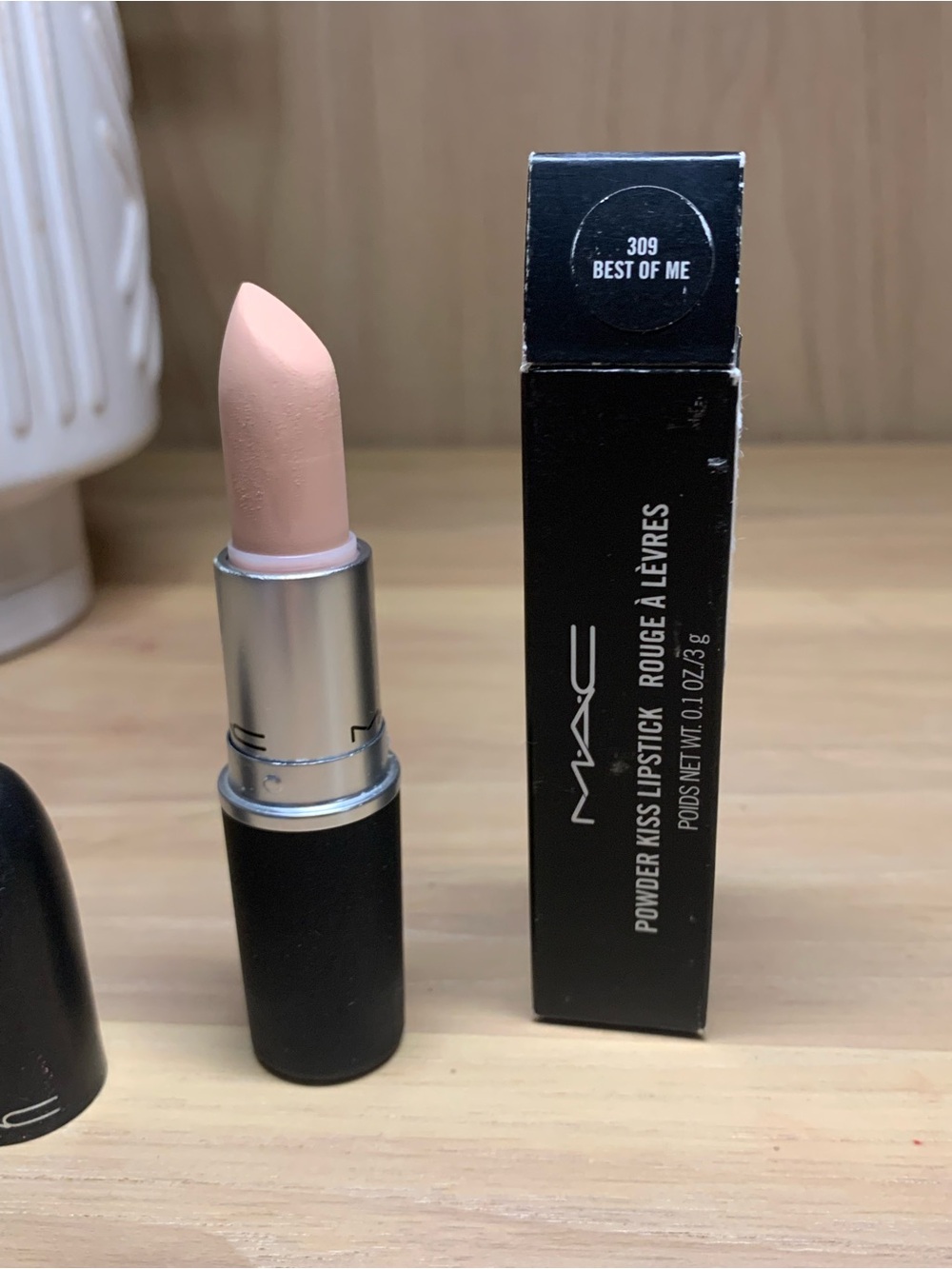 MAC Cosmetics Powder Kiss Lipstick - Best Of Me (309) Nude Peach-Pink